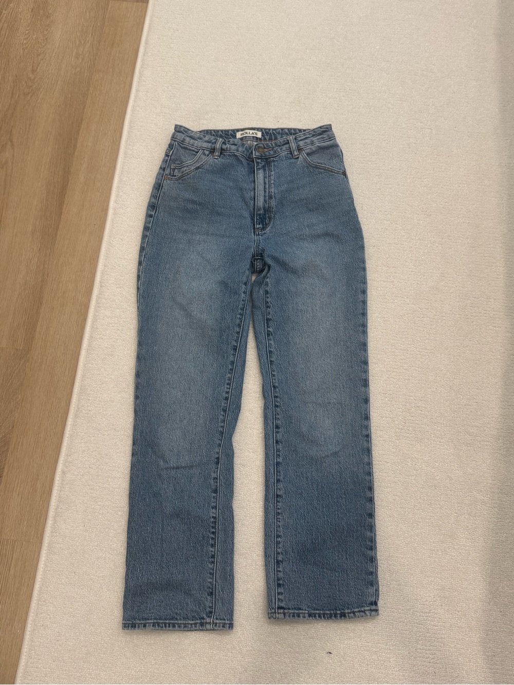 ROLLAS High-Rise Straight Leg Women Jeans - Blue